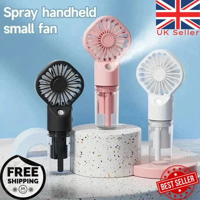 Handheld Mist Fan With Water Humidifier Cooler Rechargeable Mini Hand Spray Fans - Image 1 of 4