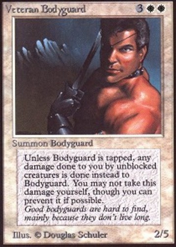 1x Veteran Bodyguard Heavy Play MTG Magic - Kid Icarus -