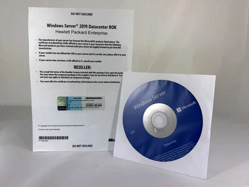 Windows 2019 Server Datacenter Edition, deutsch (16 Kerne Cores), COA und DVD