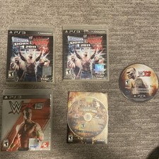 WWE PS3 Games Lot - SmackDown vs Raw 2011 2K15 & Legends Of Wrestling Tested