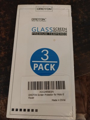 Omoton Glass Screen Protector Premium Tempered For Moto G Power X002165 BGM