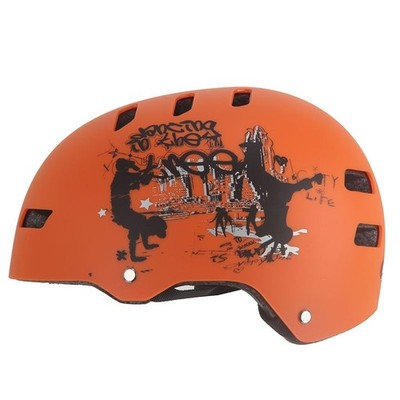 Helm Fahrradhelm Kinderhelm Kinderfahrradhelm Skaterhelm Bike Aero Orange Matt
