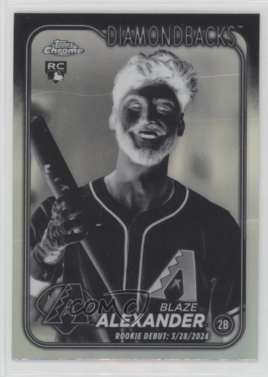 2024 Topps Chrome Update Negative Refractor Blaze Alexander #USC62 06p8