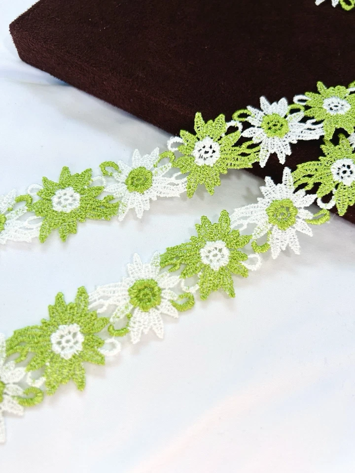 Juego de 20 yardas bordado japonés/encaje Chikazawa/artesanía/flor/decoraciones Foto 2 de 4