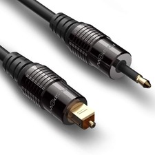 24K Gold Plated Toslink to Mini Toslink Digital Fiber Optical S/PDIF Audio Ca...