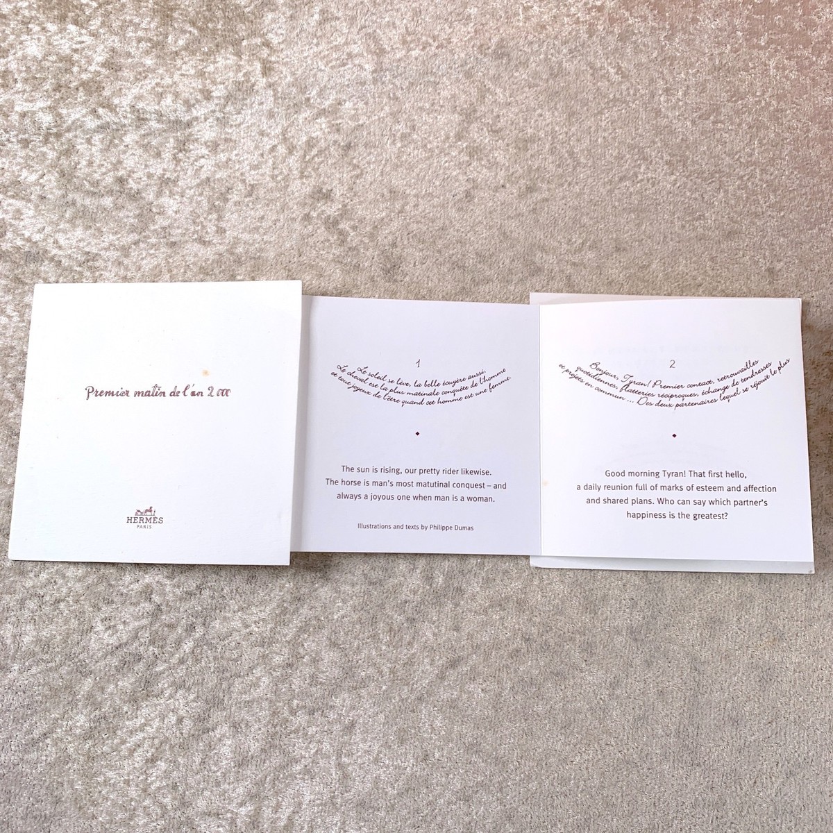 Hermes Paris Plate Limited Edition Premier Matin de L'an 2000 Set