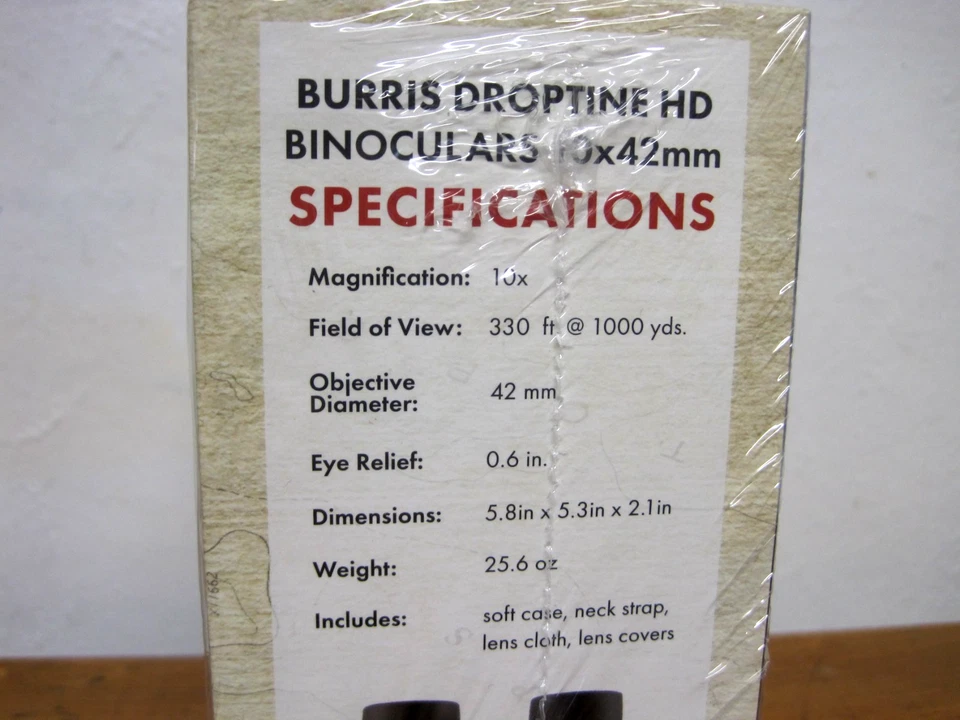 Binoculares Burris Droptine HD 10x42 nuevos y sellados #300279 ¡ENVÍO RÁPIDO!! Foto 3 de 4