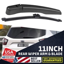 1Set durable 11" Rear Windshield Wiper 1x Wiper Arm & 1x Blade Replacement set