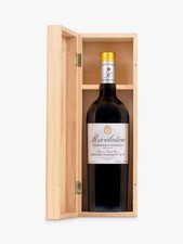 3x wooden wine boxes  Révélation Cabernet-Merlot, a red wine from the Pays d'Oc