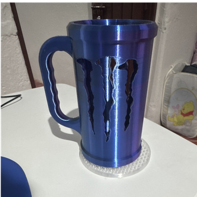Monster Energy Blue Black Logo Advertising Sign Mug Energy Drinks