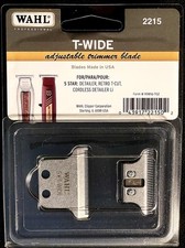 Wahl 2215 five Star cord Cordless Detailer Trimmer Double Wide T-Blade USA
