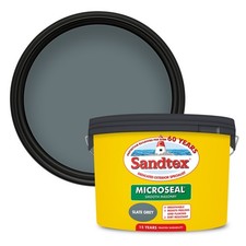 Image of Sandtex Smooth Masonry Paint 10L Slate Grey