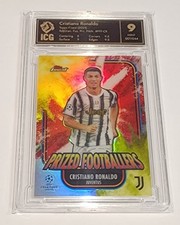 2020-21 Topps Finest UEFA CL Soccer Prized Ftballers Fusion SP Cristiano Ronaldo