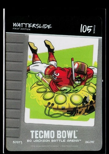 Bo Jackson Battle Arena Tecmo Bowl #105 Watterslide Watters Blow On It GLOW