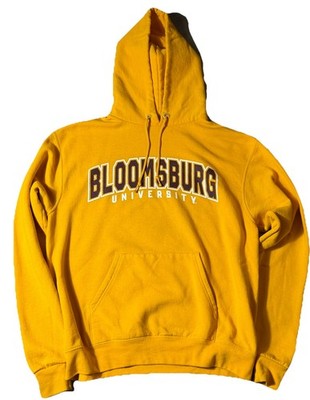 Champion Bloomsburg Hoodie Mens Medium Yellow College Sweatshirt