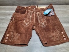NWT Genuine Schoneberger Bavarian Lederhosen Trachten Couture Size 40