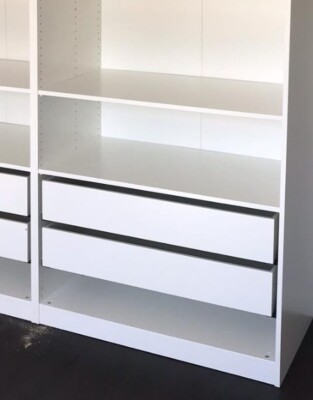   2x Ikea PaX KOMPLEMENT Schublade mit Schienen , weiß 902.463.52 Neu OVP