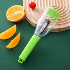 Vegetable Peeler with Container Fruit Peelers with Box for Cooking-Green