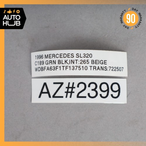 96-02 Mercedes R129 SL320 SL500 Front Left or Right Rocker Panel Trim Plug OEM - Picture 10 of 10