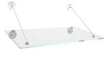 Vordach Juwel VSG Glas - Edelstahl Echtglas Vordach