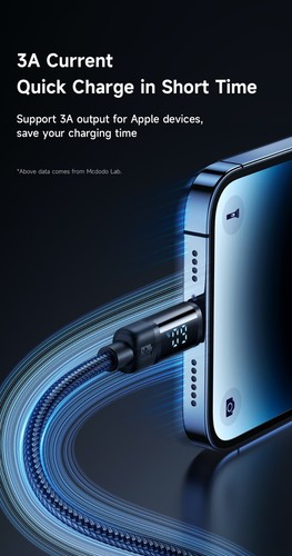 Mcdodo Battery Level Display USB To iPhone Fast Charging Cable Cord For iPhone - Picture 12 of 20