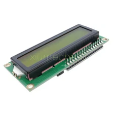 IIC/I2C/TWI/SP​​I Serial Interface1602 16X2 Character LCD Module Yellow Display