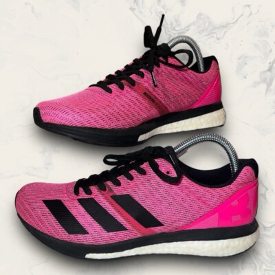 Adidas Adizero Boston 8 Running Shock Pink Black Shoes F34059 Men's Size 8  | eBay