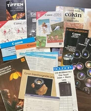 Canon Camera Vintage Canon AE 1 Manuals & Other Photography Brochures