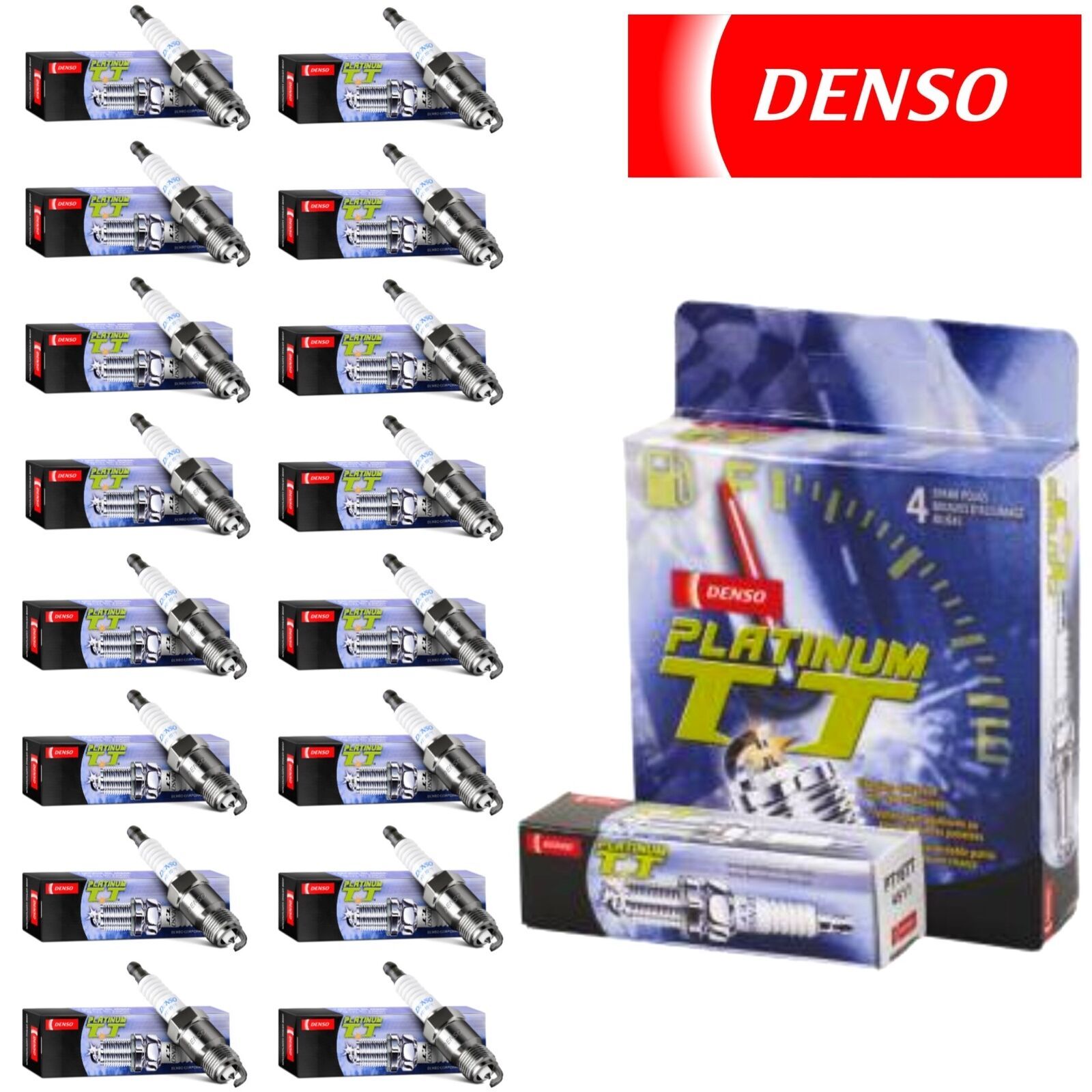 For Ram 1500 5.7L V8 2013-2014 16 pcs Denso Platinum TT Spark Plugs