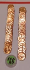 Roll Of 50  BU 1955-D  Lincoln Wheat Cents Penny MS  Gem UNCIRCULATED A1