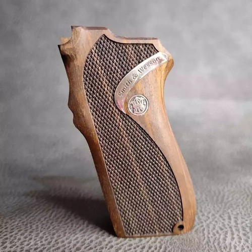 Smith & Wesson 5903, 5904, 411, 5967, 5946 Turkish Walnut Wood Grips Handmade - Picture 4 of 11