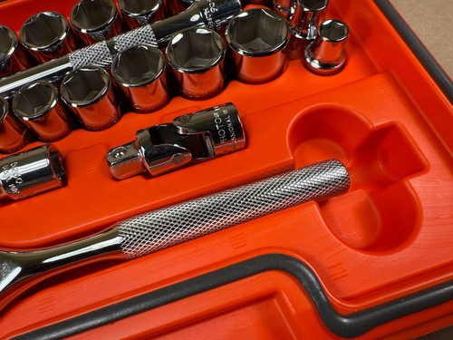 PROTO USA SAE & Metric J52325S Socket Set w/ Ratchet - 3/8" Drive 6 Point 25 pcs - Bild 21 von 23