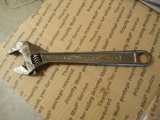 Vintage Crescent Crestoloy 10" Adjustable Wrench Made In USA