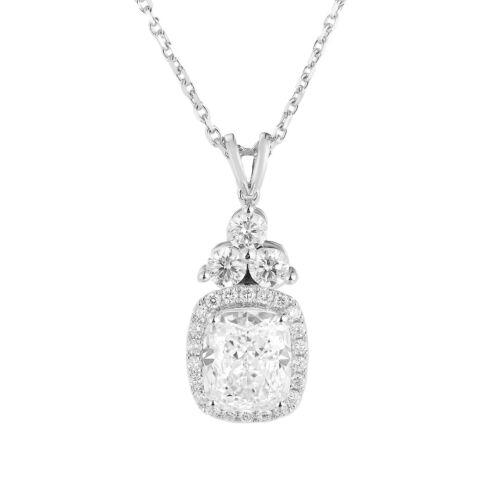 5.102 CTW 14K White Gold Lab Grown Diamond Necklace Pendant MZ5194-1