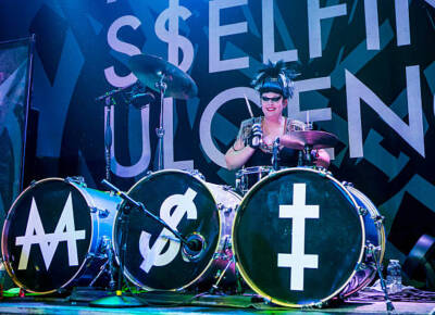 Kitty of Mindless Self Indulgence at St Andrews Hall on April 2 - 2014 Photo