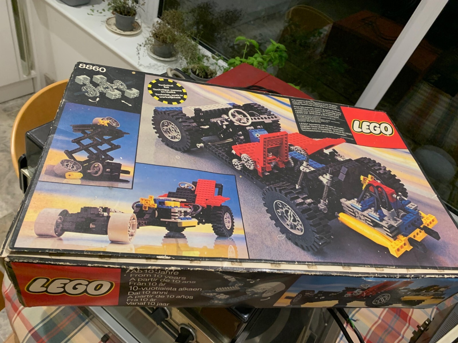 Vintage Lego Car Chassis (8860) complete with box and some parts