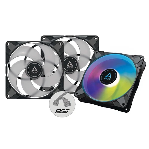 ARCTIC P14 PWM PST A-RGB black (3 Pack) Gehäuse Lüfter Case Fan 140mm PWM B-Ware