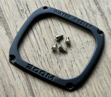 Casio METAL Bezel DW-1000 & 4 Screws Replacement Vintage Part DW-1500 DW-1400