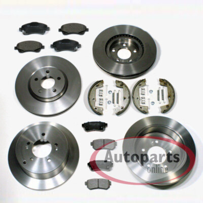 Bremsscheiben Ø 295 mm + Ø 290 mm + Beläge vorne hinten für Toyota Corolla Verso