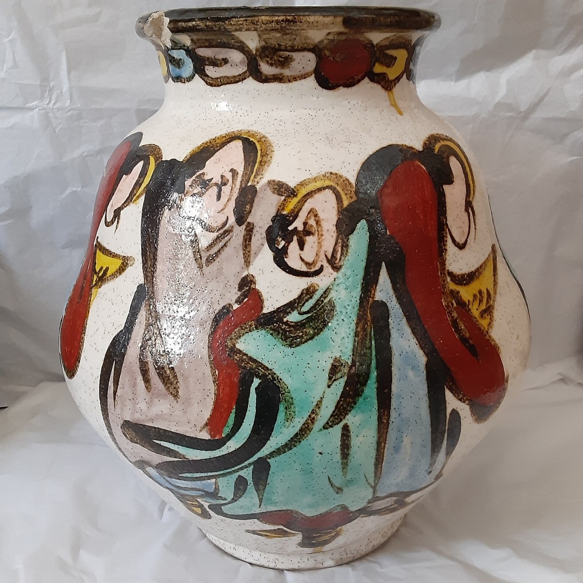 Antique Japanese Art Stoneware Edo Period Style Ogata Kenzan