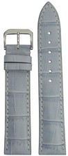 22mm XL RIOS1931 for Panatime Ice Blue-New Orleans Leather Watch Band w Gator Pr