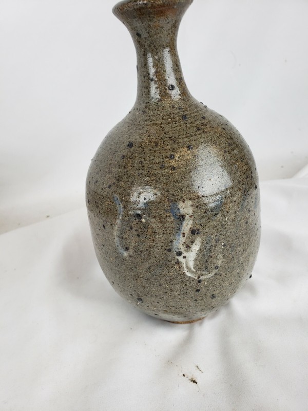 Great vintage japanese earthware vase 7 1/2"