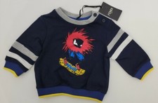 NWT NEW Fendi Baby boys blue skater print sweatshirt 3m