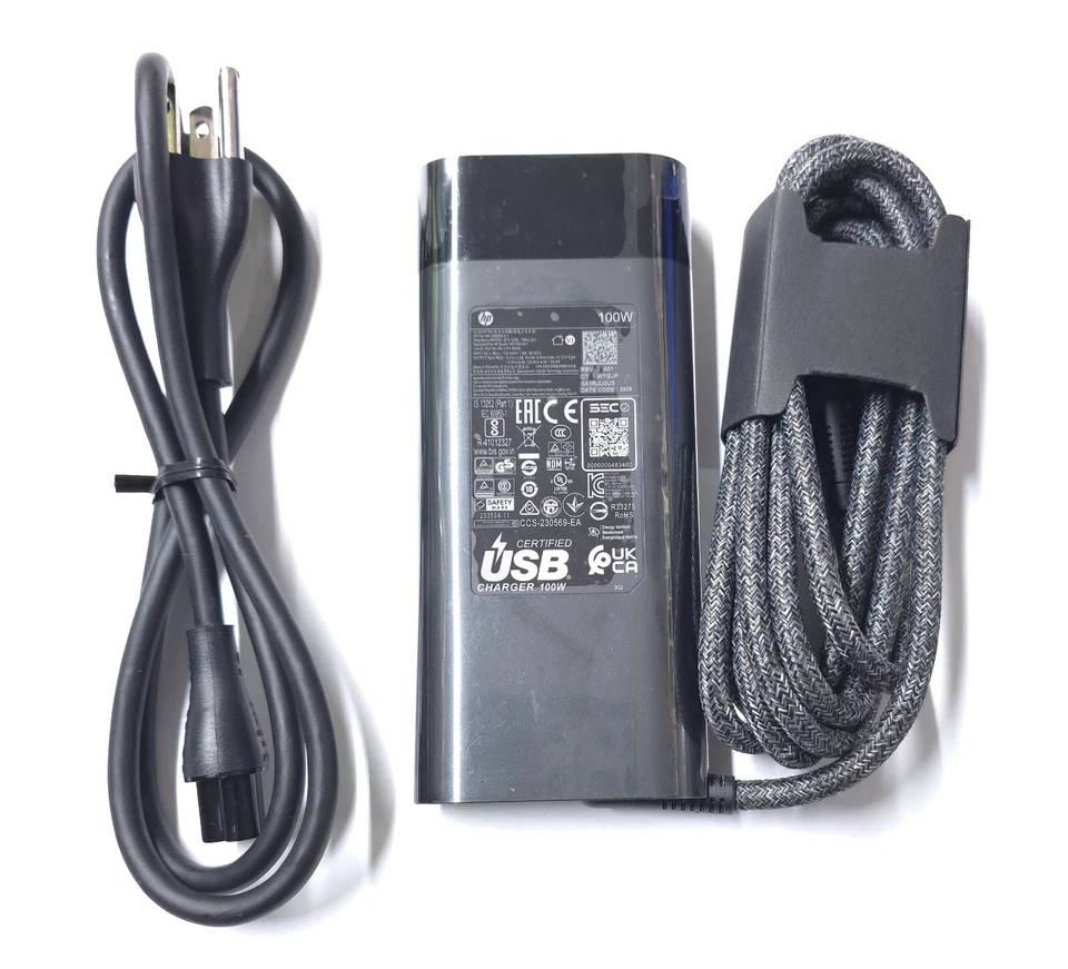 New Geniune 100W USB-C AC Charger For HP N56858-011 N57045-001 TPN-LA31 TPN-DA32 - Image 3 of 4