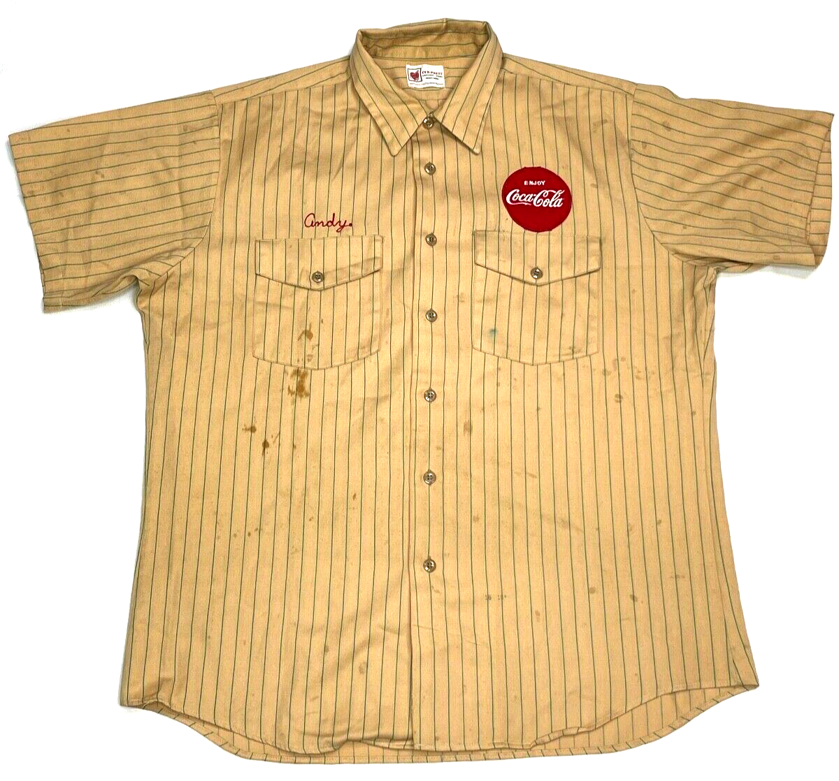 Coca-Cola ビンテージ　制服 VINTAGE 1940's-1950's COCA-COLA Summer Factory Work Uniform