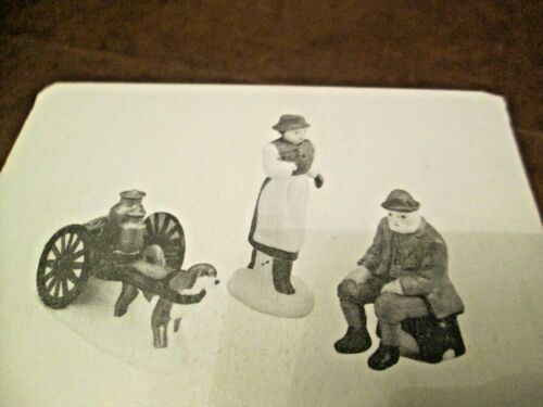 DEPT.56 HERITAGE VILLAGE COLLECTION*ALPINE VILLAGERS SET OF 3 HANDPAINTED *NIB* - Picture 1 of 11