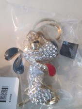 RHINESTONE DOG KEYCHAIN