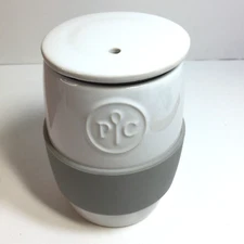 Pampered Chef Ceramic Egg Cooker with Lid Microwave Oatmeal #1529