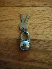 Vintage Walsco 95 Lock & Key Milford Conn *Works*