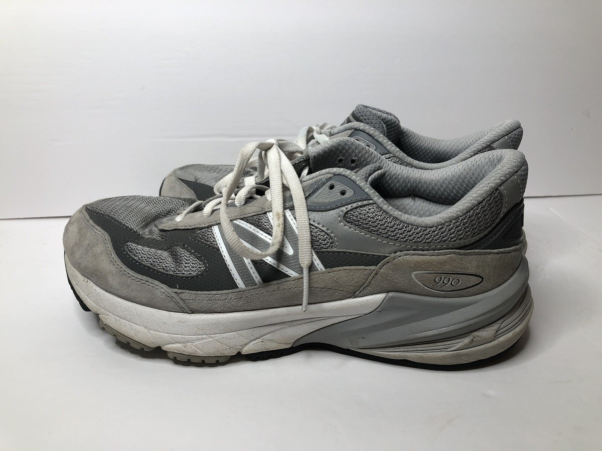 New Balance 990V6 Men's Shoes Gray/White - GC990GL6 Size US 6.5 UK